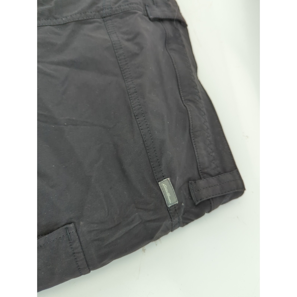 Eddie Bauer Size 10 Women Black Shorts Cargo Summer Trail Hiking 6 Inseam MA1 - Picture 5 of 5